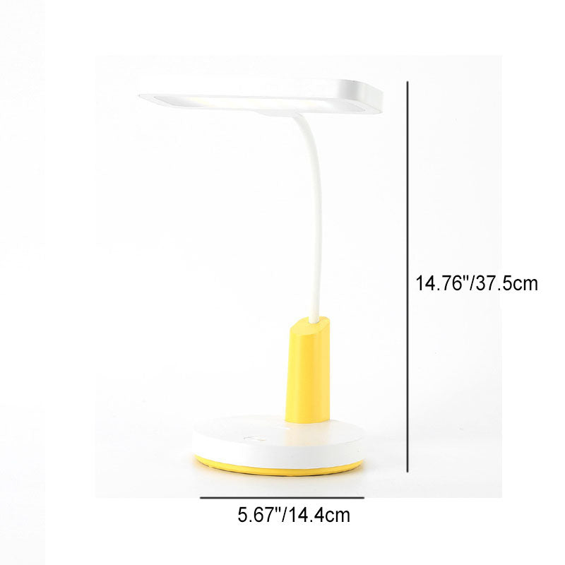 Einfache Long Shadow Round Base Touch Charge LED Desk Lamp