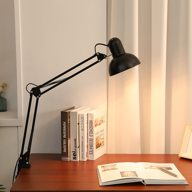 Modern Minimalist Adjustable Desk Lamp with Long Arm Clip ABS 1 Light