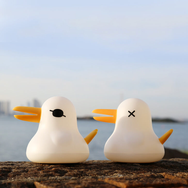 Cartoon Kiwi Bird Silicone Rechargeable Timer Dimmable LED Desk Lamp