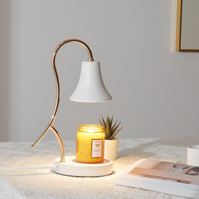 Modern Minimalist Creative Iron Flower Shape 1-Light Wax Table Lamp
