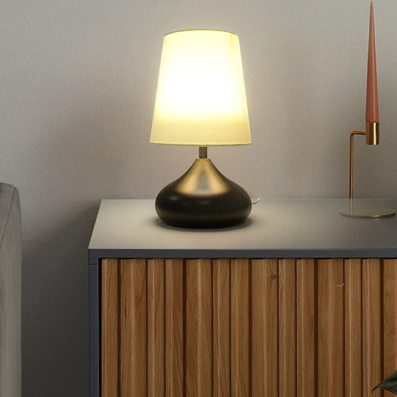 Modern Simple ABS Shade LED Table Lamp with Multiple Switch Options