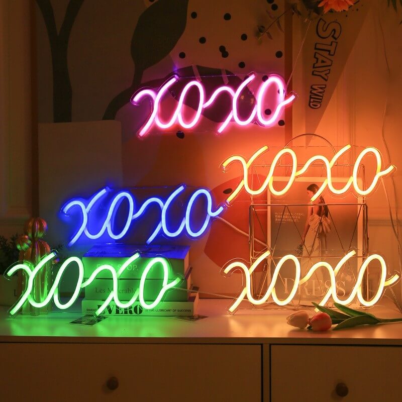 Moderne Creative Letters USB LED Neon Ambient Light