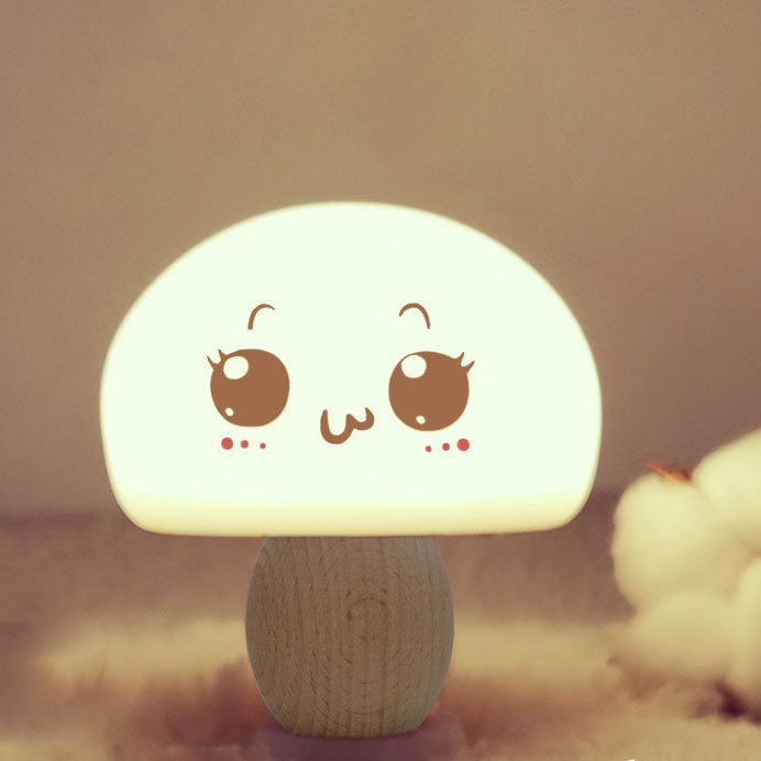Moderne Kreative Mushroom Colour Changing Silicone Table Lamp