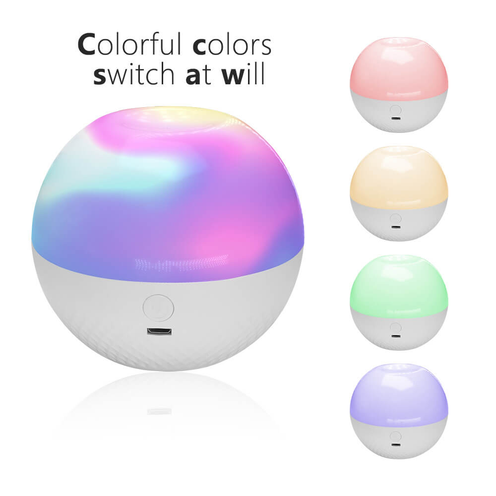 LED Round Ball Night Light 16 Colors Remote Touch Lamp