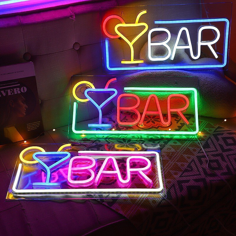 Moderne Creative Letters USB LED Neon Ambient Light