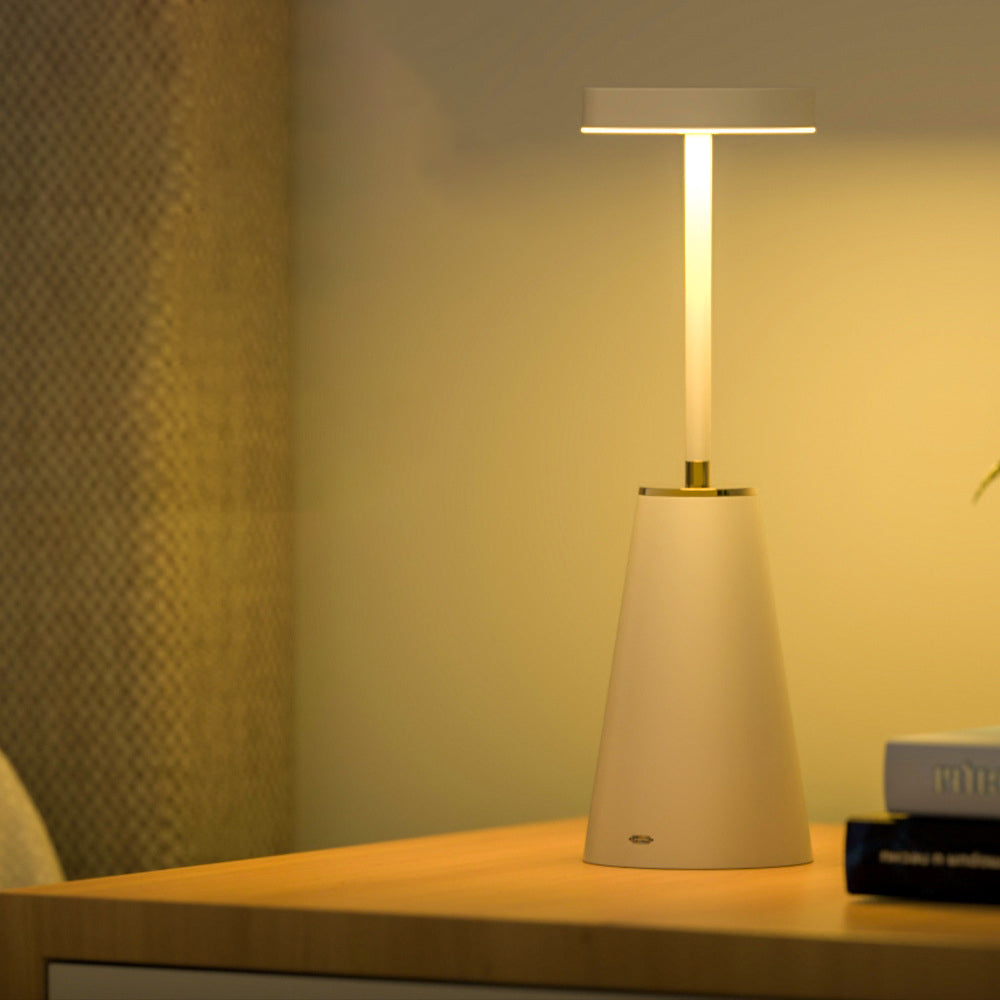 Modern Minimalist Cylindrical PC Iron LED Table Lamp for Living Room