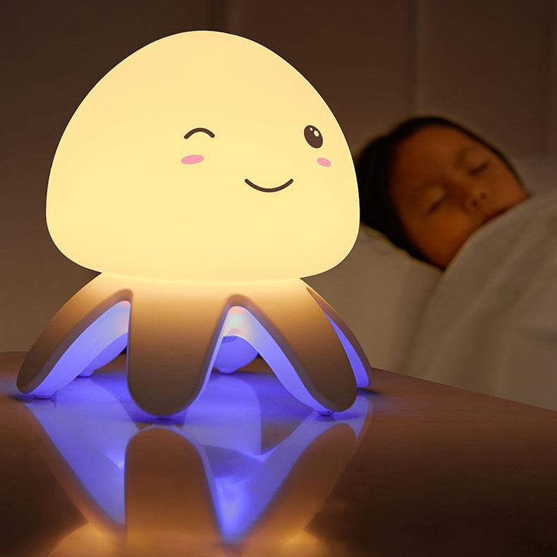 Kreative Silicone Jellyfish Music USB Rechargeable LED Night Light Lamp