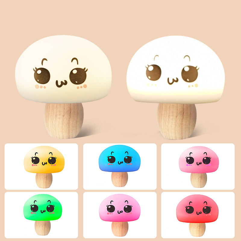 Moderne Kreative Mushroom Colour Changing Silicone Table Lamp