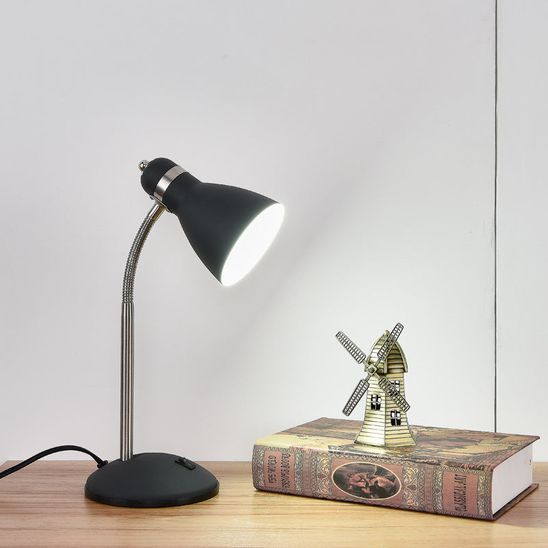 Contemporary Scandinavian Horn Iron Tube 1-Light Table Lamp