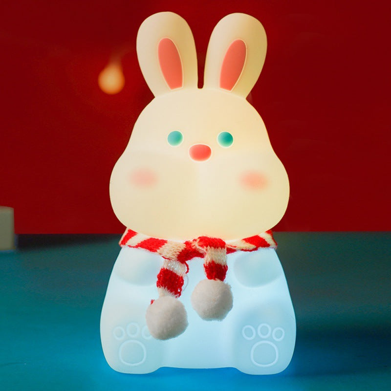 Kreative Cartoon Rabbit Silicone USB LED Night Light Lamp