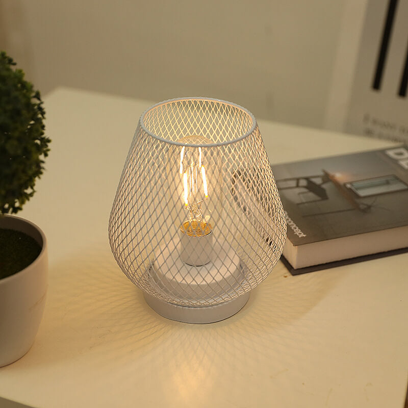 Modern Minimalist Battery Metal Glass 1-Light Table Lamp