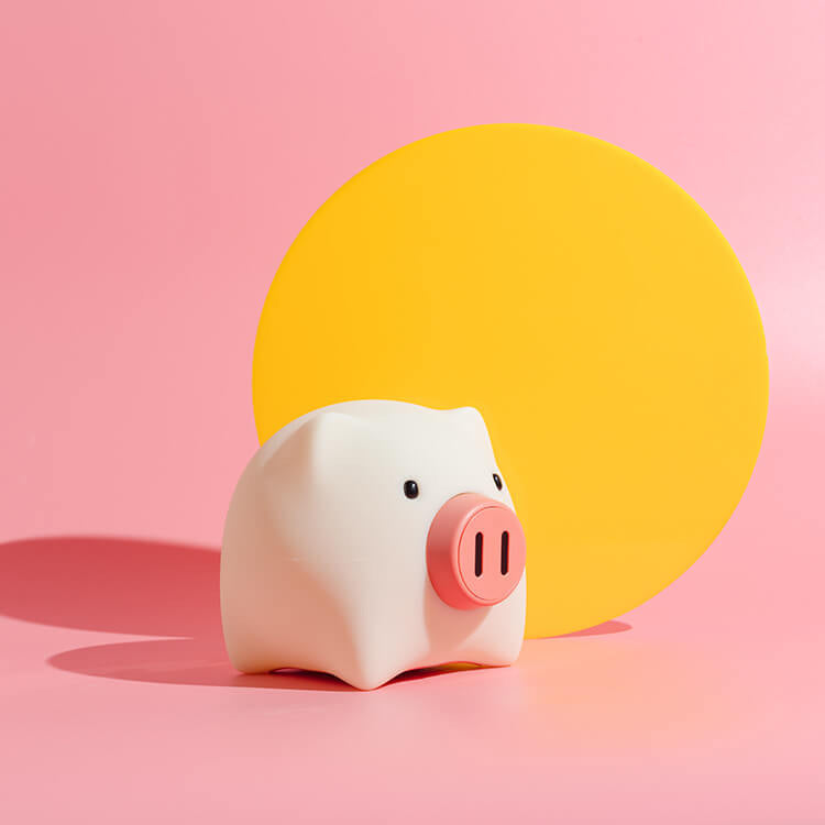 Kreative Sweet Pig Touch Timer LED Night Light Table Lamp