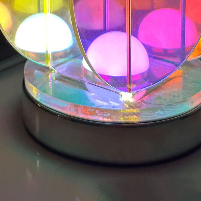 Modern Clear Dazzle Acrylic Geometric LED Art Table Lamp