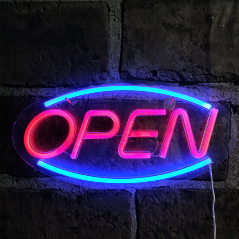 Kreatives Neon Open Acrylic LED Atmosphere Light 45cm