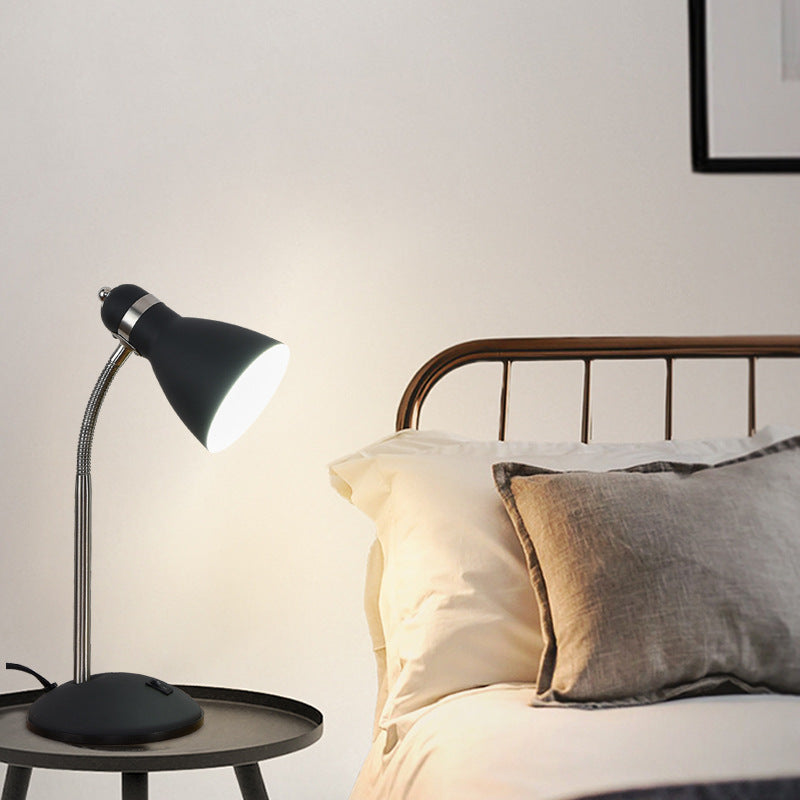Contemporary Scandinavian Horn Iron Tube 1-Light Table Lamp