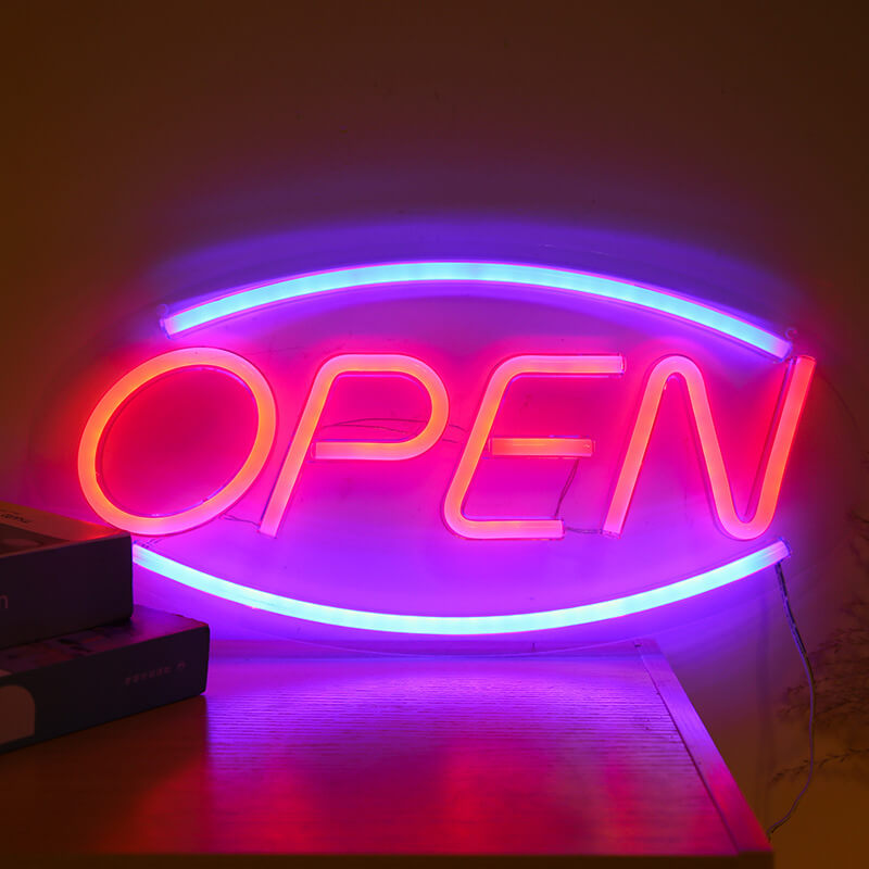 Kreatives Neon Open Acrylic LED Atmosphere Light 45cm