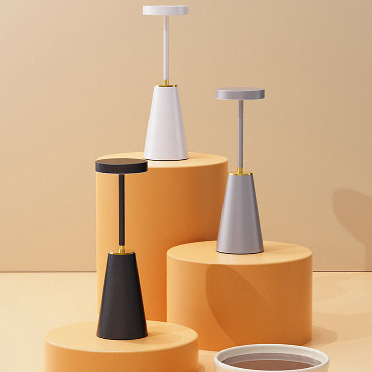 Modern Minimalist Cylindrical PC Iron LED Table Lamp for Living Room