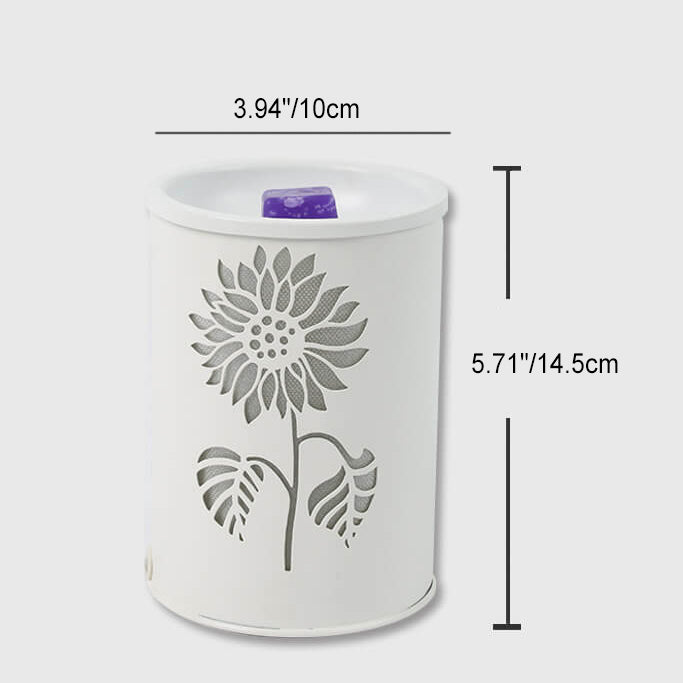 Modern Minimalist Cylindrical Flower Plastic Aromatherapy Table Lamp
