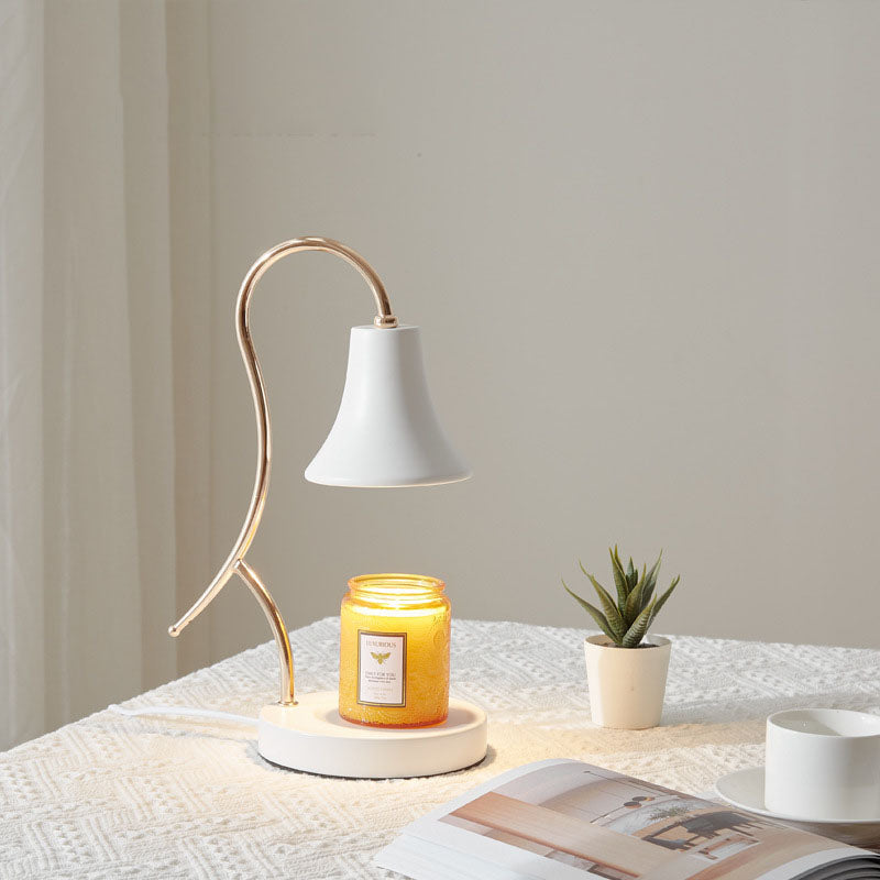 Modern Minimalist Creative Iron Flower Shape 1-Light Wax Table Lamp