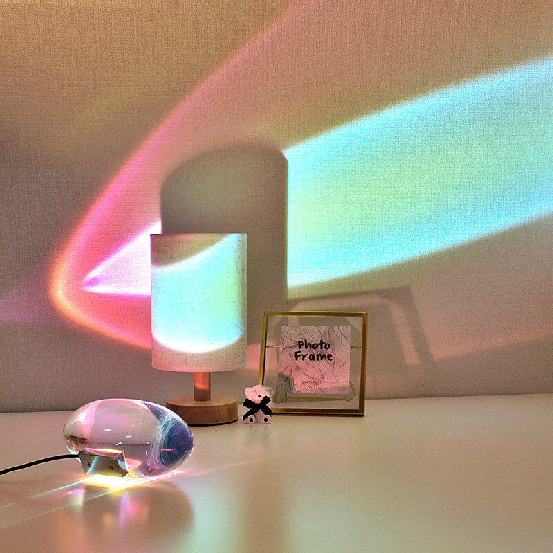 Kreative Kristallprojektion LED Angel Eye Table Lamp