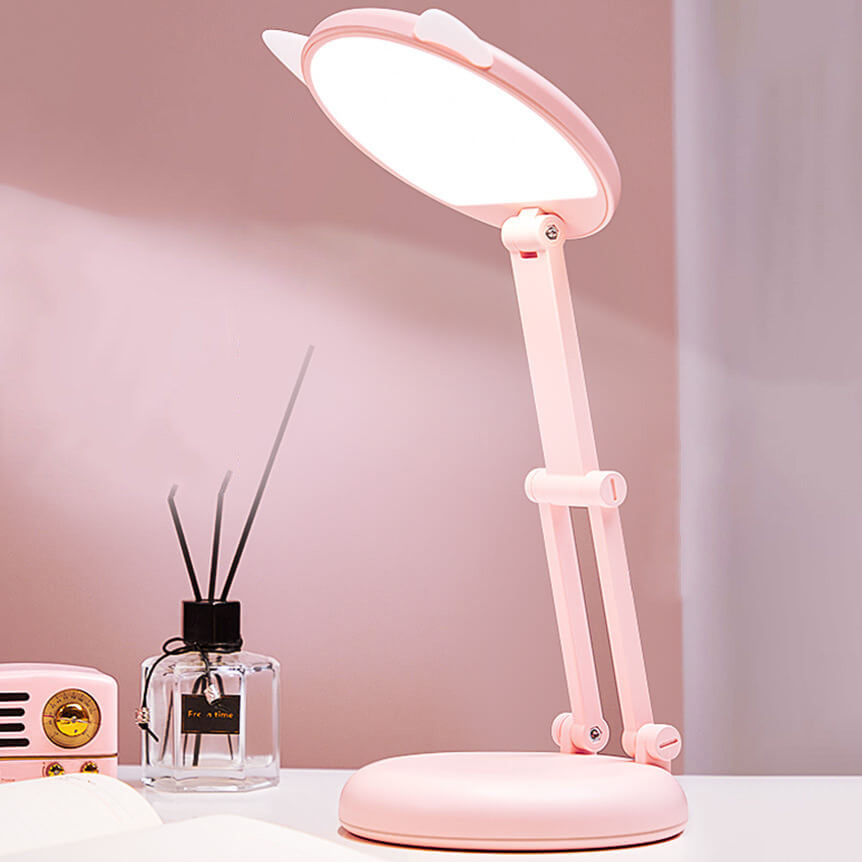 Kreative Katzenohr Pink Foldable LED Desk Lamp for Eye Care