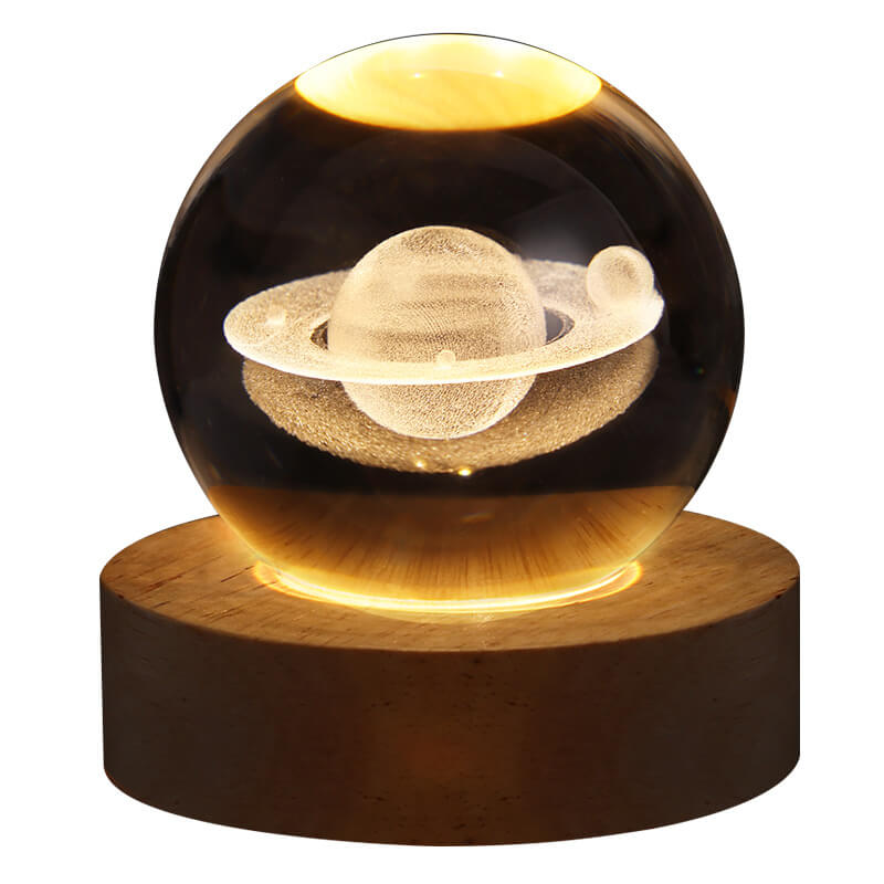 Creative Decorative Star System Crystal Ball USB LED Table Lamp