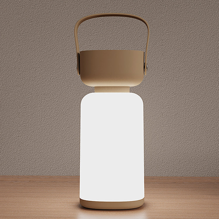 Modern Simplicity Waterproof Portable Plastic ABS Cylinder LED Table Lamp Outdoor Light for Patio