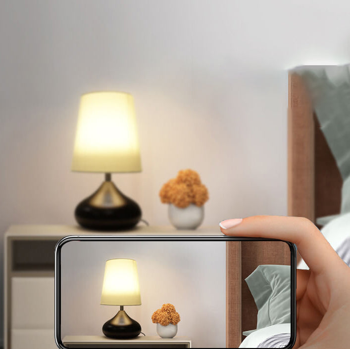 Modern Simple ABS Shade LED Table Lamp with Multiple Switch Options