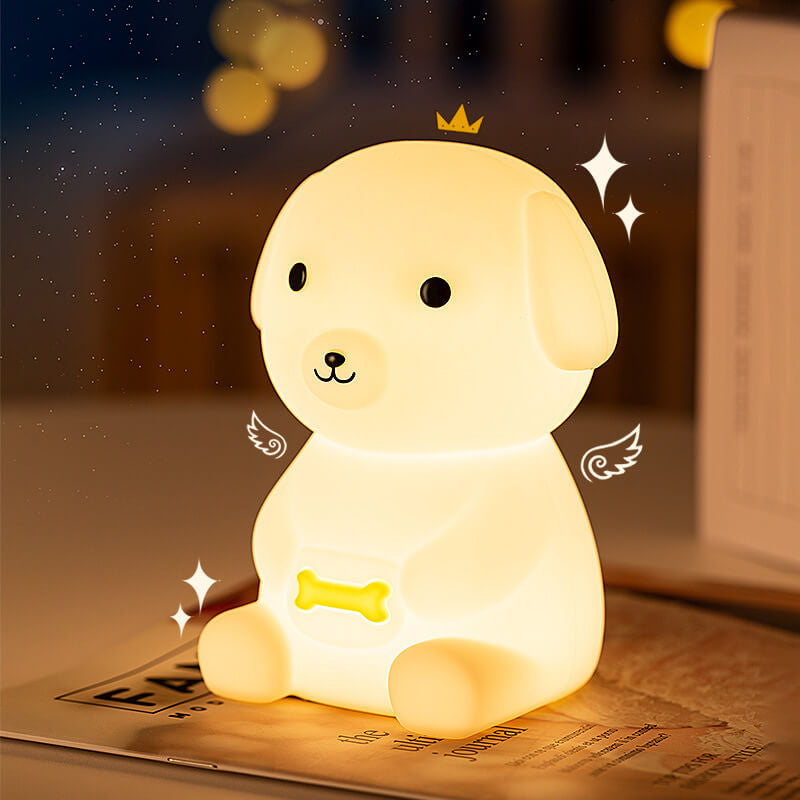 Kreative Silikon Puppy LED Night Light Table Lamp