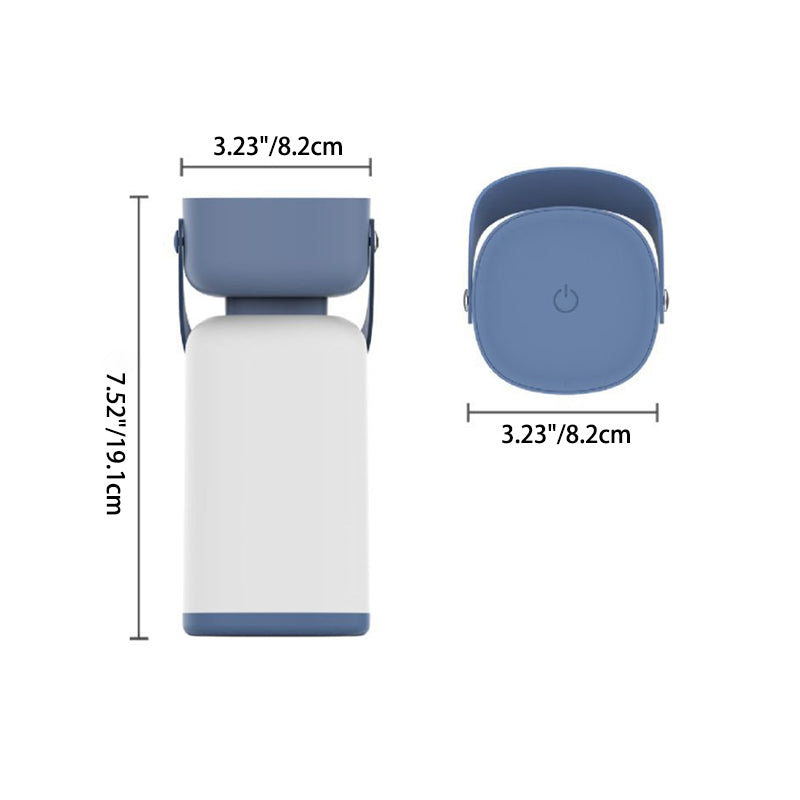 Modern Simplicity Waterproof Portable Plastic ABS Cylinder LED Table Lamp Outdoor Light for Patio