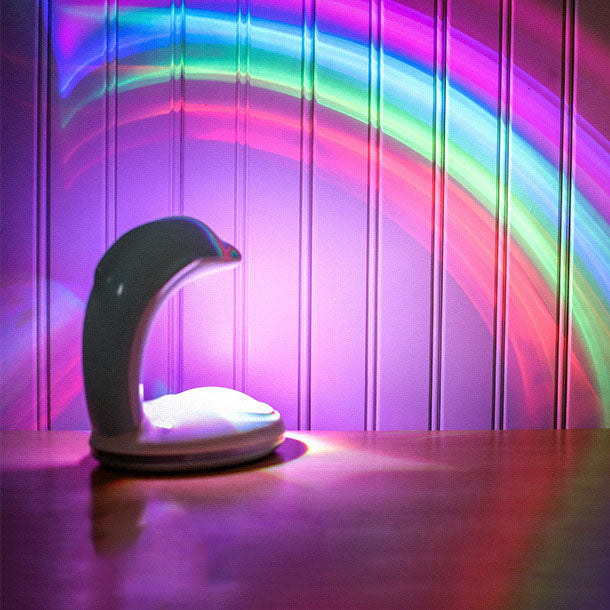 Kreative Dolphin Projection Rainbow LED USB Night Light Lamp