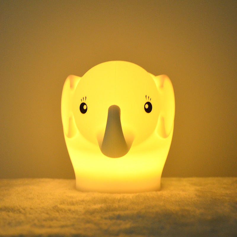 Kreativer Elefant Silicone USB LED Night Light Table Lamp