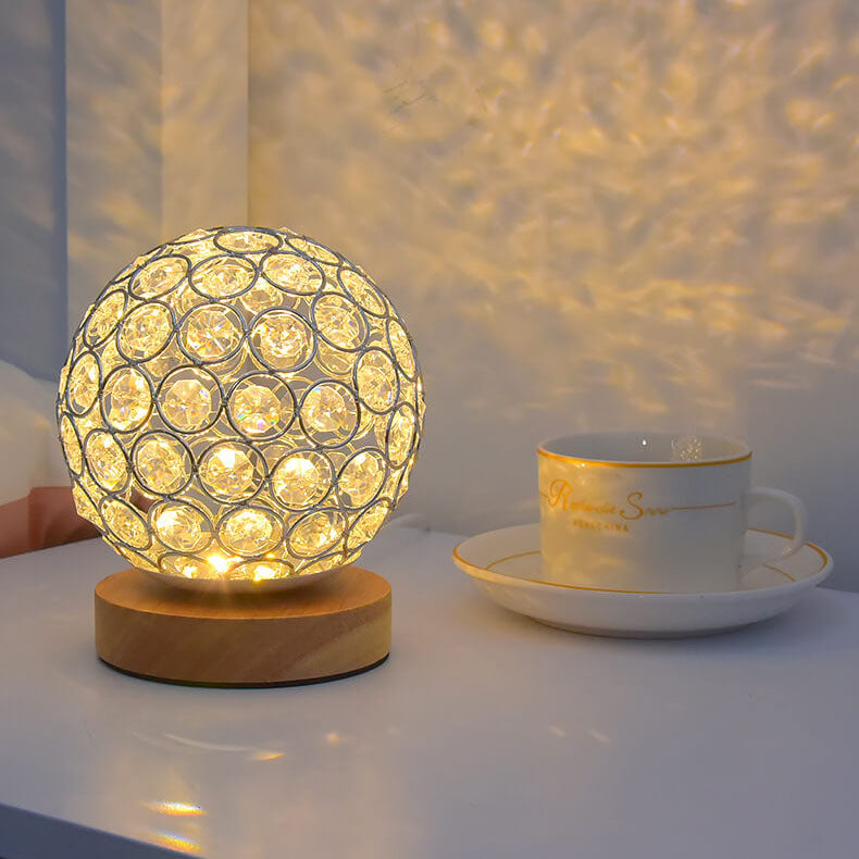 Modern Minimalist Round USB Rechargeable LED Table Lamp