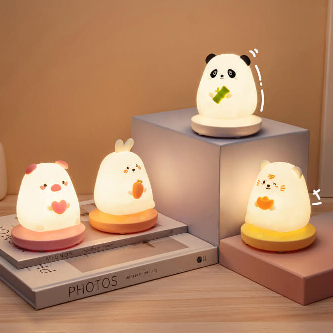 Kreative Silikon Animal USB Rechargeable Night Lamp Table Lamp