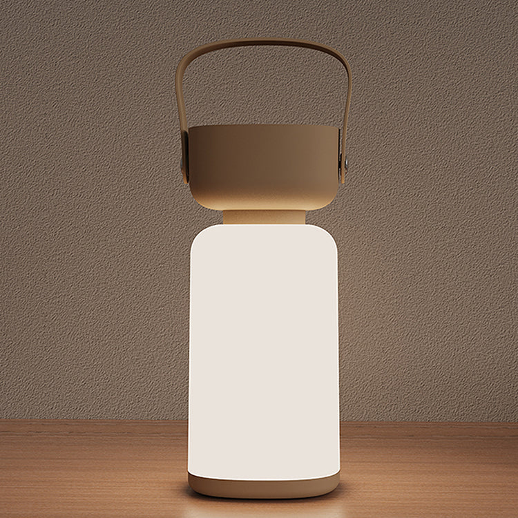 Modern Simplicity Waterproof Portable Plastic ABS Cylinder LED Table Lamp Outdoor Light for Patio