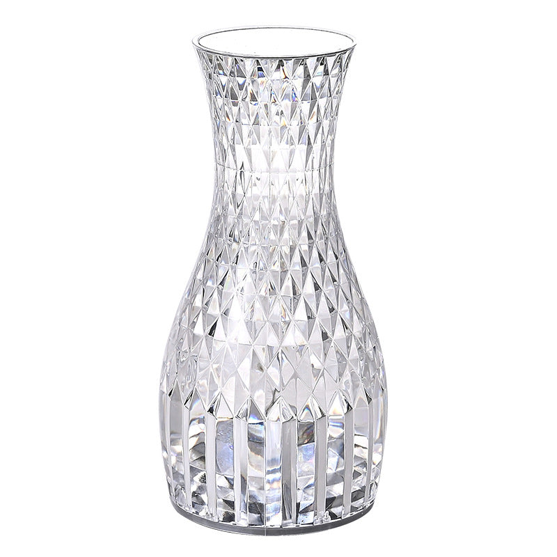 Moderne Art Deco Acrylic Bottle Design USB LED Table Lamp