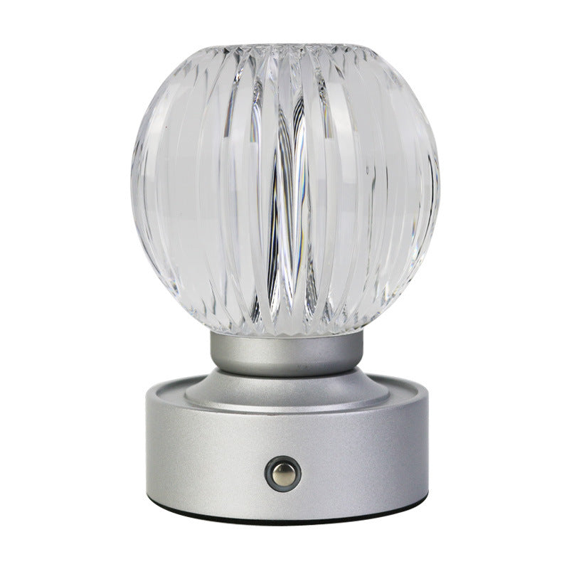 Modern Luxury Acrylic Round Ball USB Wireless Touch LED Lamp