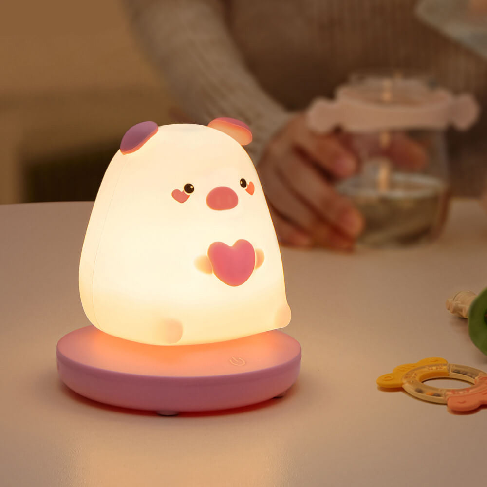 Kreative Silikon Animal USB Rechargeable Night Lamp Table Lamp