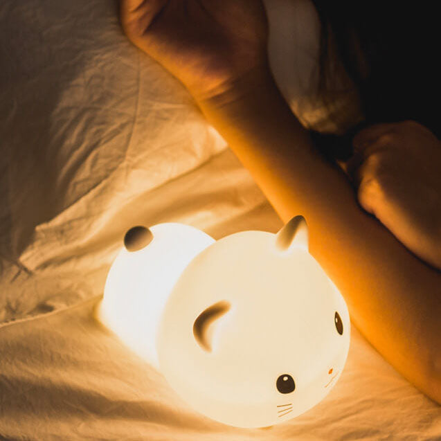 Kreative Sweet Cat Silicone USB LED Night Light Table Lamp