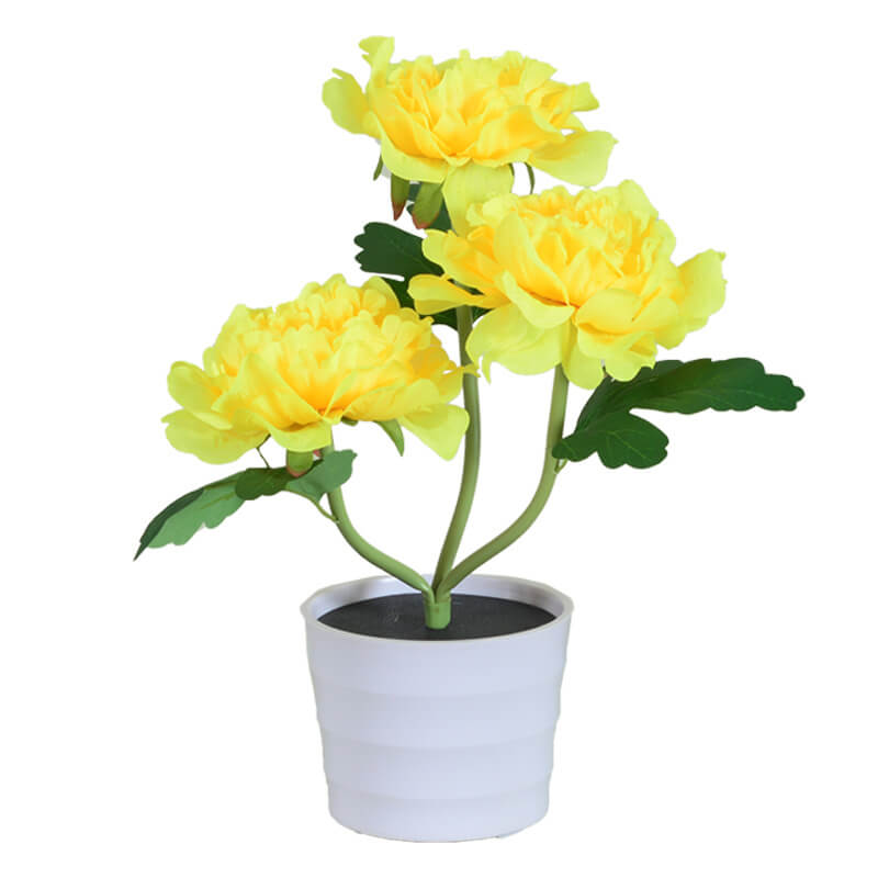 Outdoor Solar Peony Flower Bonsai LED Table Lamp Decoration