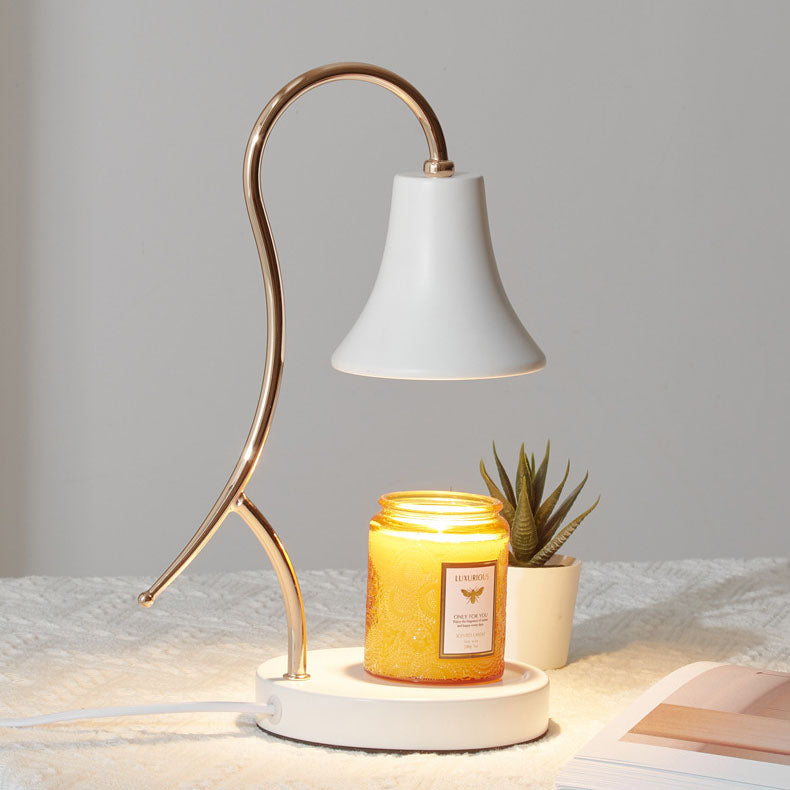 Modern Minimalist Creative Iron Flower Shape 1-Light Wax Table Lamp