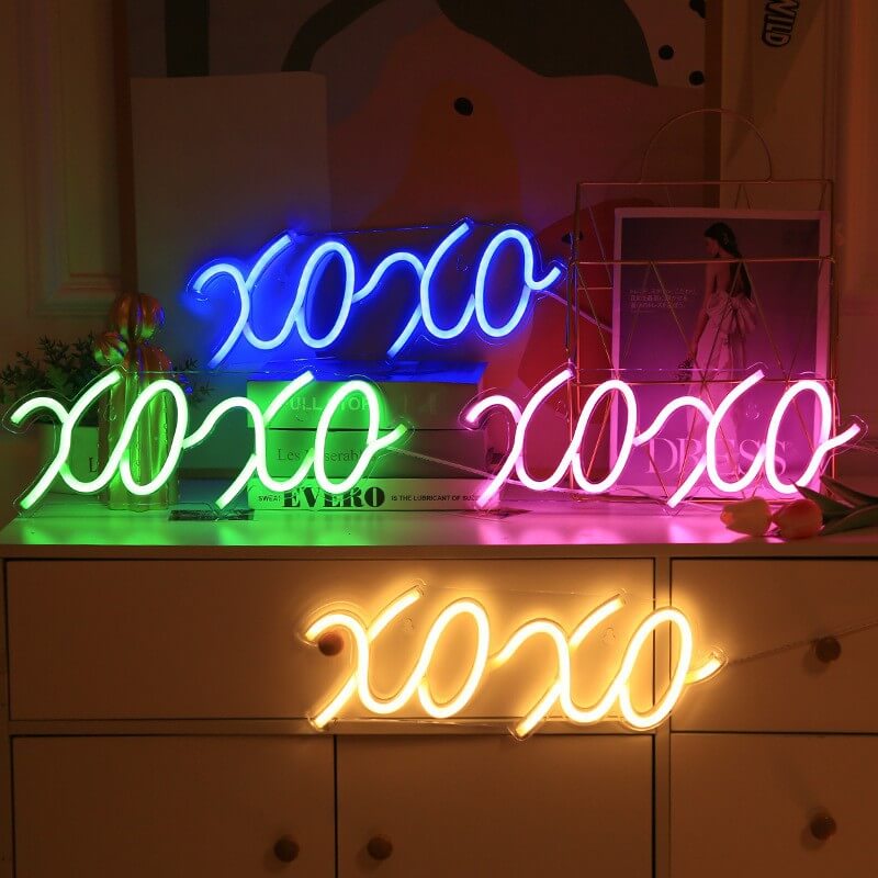 Moderne Creative Letters USB LED Neon Ambient Light