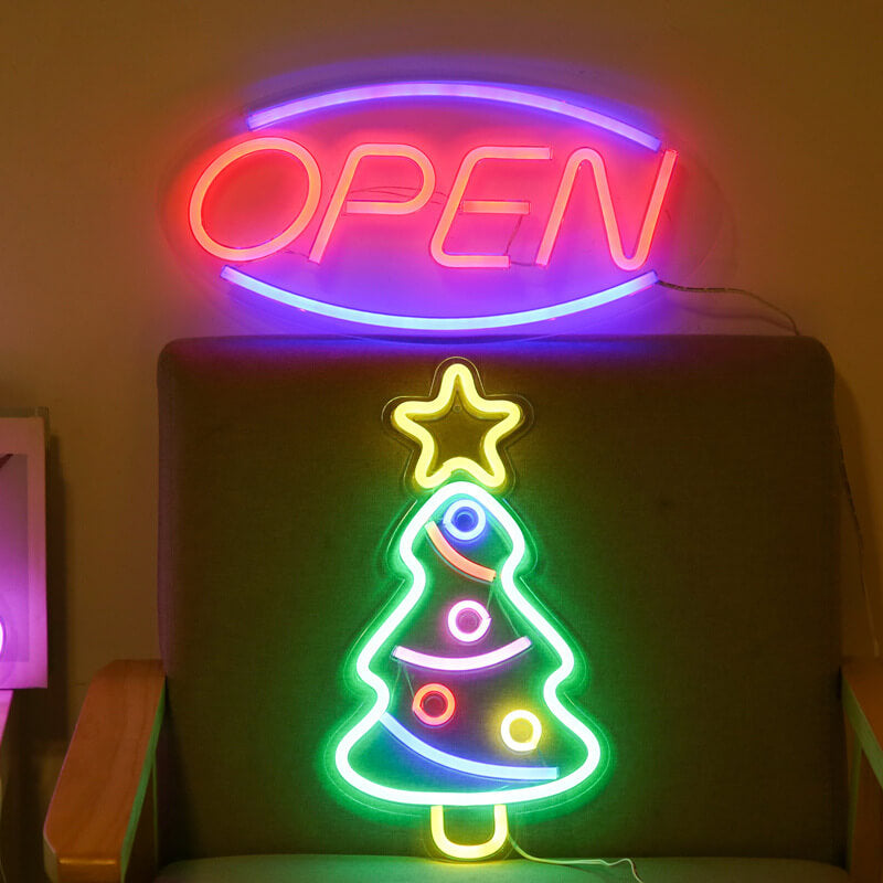 Kreatives Neon Open Acrylic LED Atmosphere Light 45cm