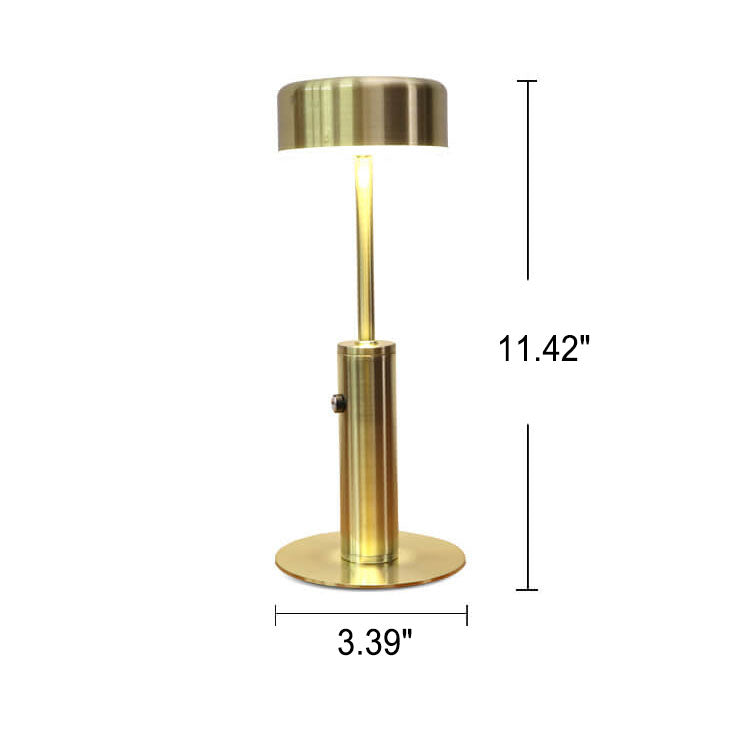 Kreative Retro Cylindrical LED Charging Table Lamp