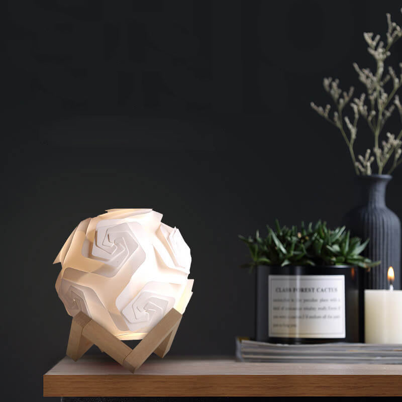 DIY Moon Lamp LED Night Light USB Decorative Table Lamp