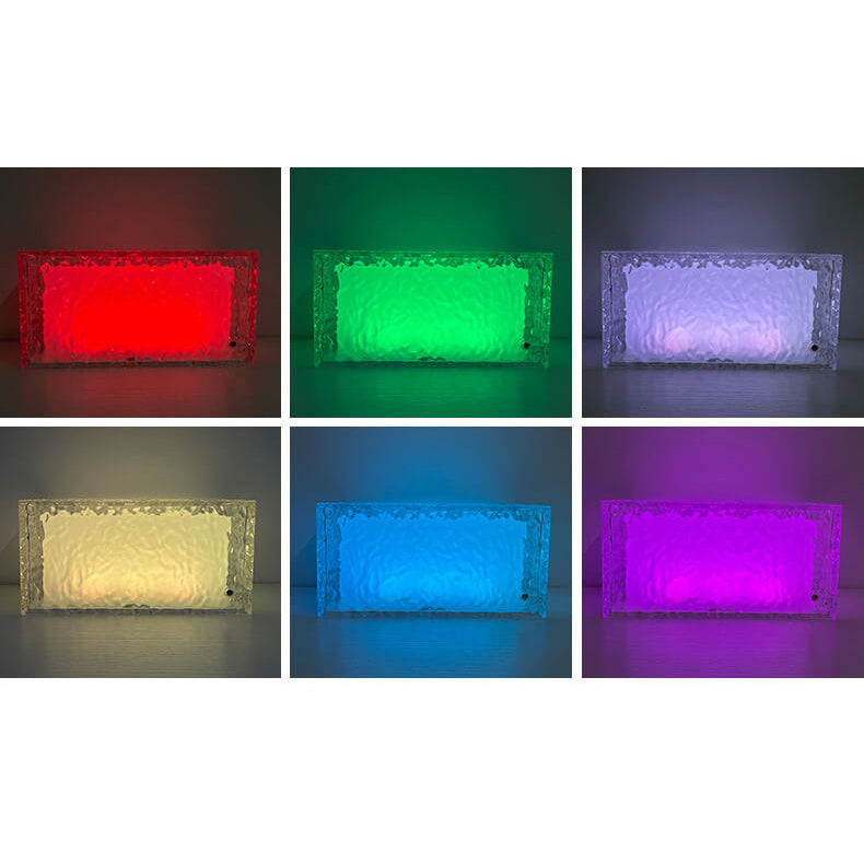 Kreative Ice Cube Acrylic RGB LED Decorative Table Lamp