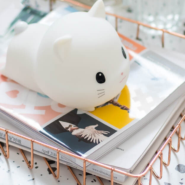 Kreative Sweet Cat Silicone USB LED Night Light Table Lamp