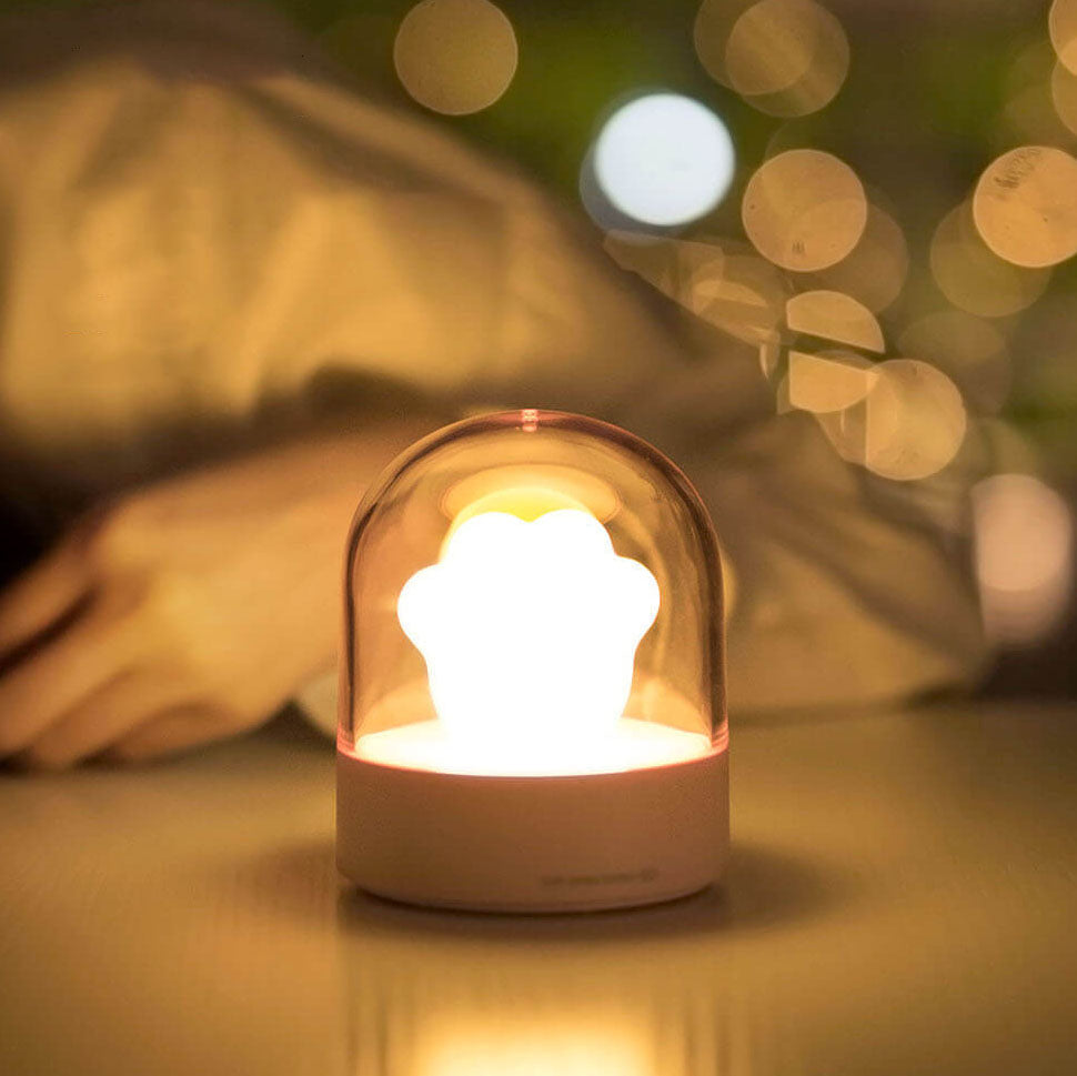 Kreative Cartoon Cat Paw LED Eye Protection USB Night Light