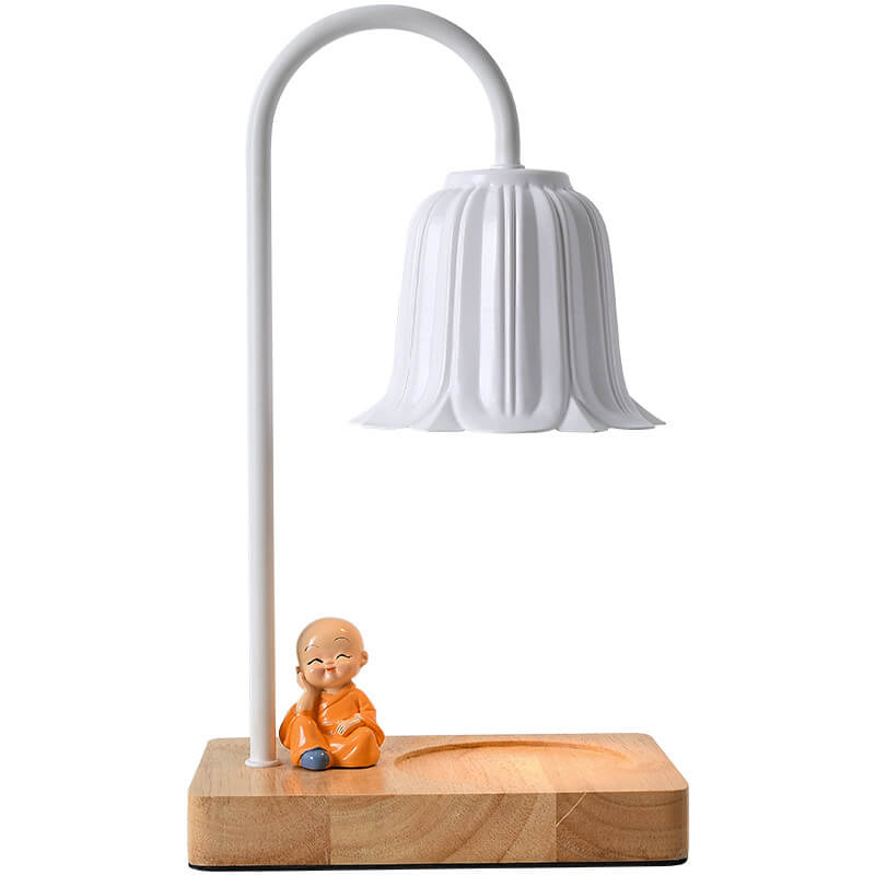 European Log Hardware Timing 1-Light Melt Candle Table Lamp