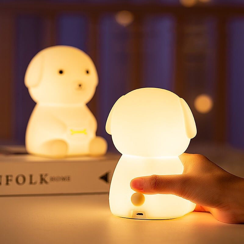 Kreative Silikon Puppy LED Night Light Table Lamp